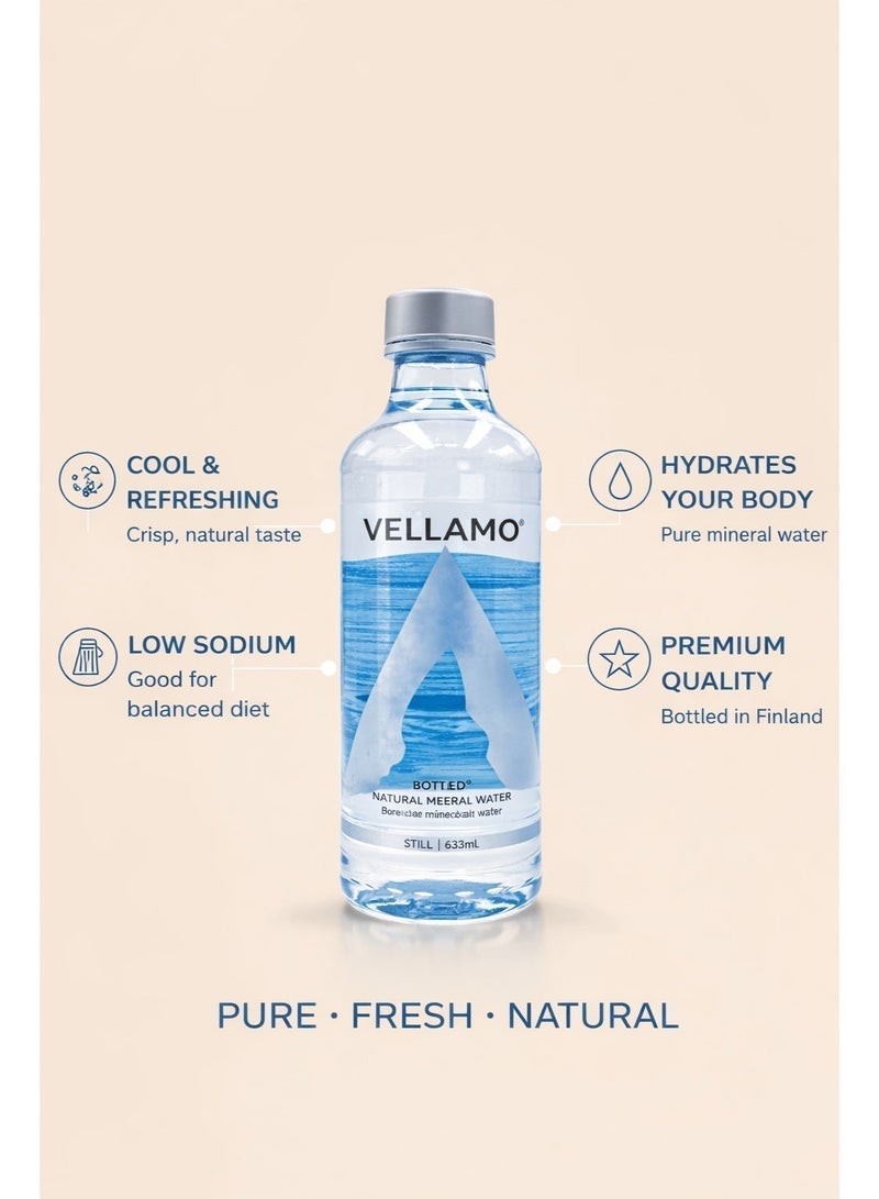 VELLAMO Natural Mineral Water (Still) – 330 ml Bottle - Image 3